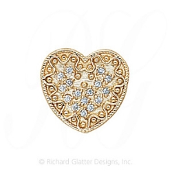 GS294 D - 14 Karat Gold Diamond Slide 